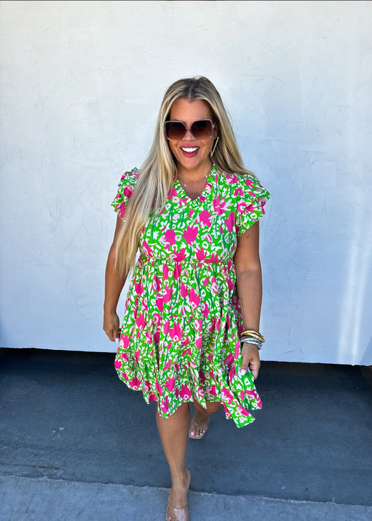 Luciana Floral Dress {Pre-Order}